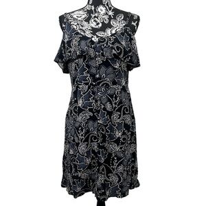 Sanctuary Black and White Wildflower Dress